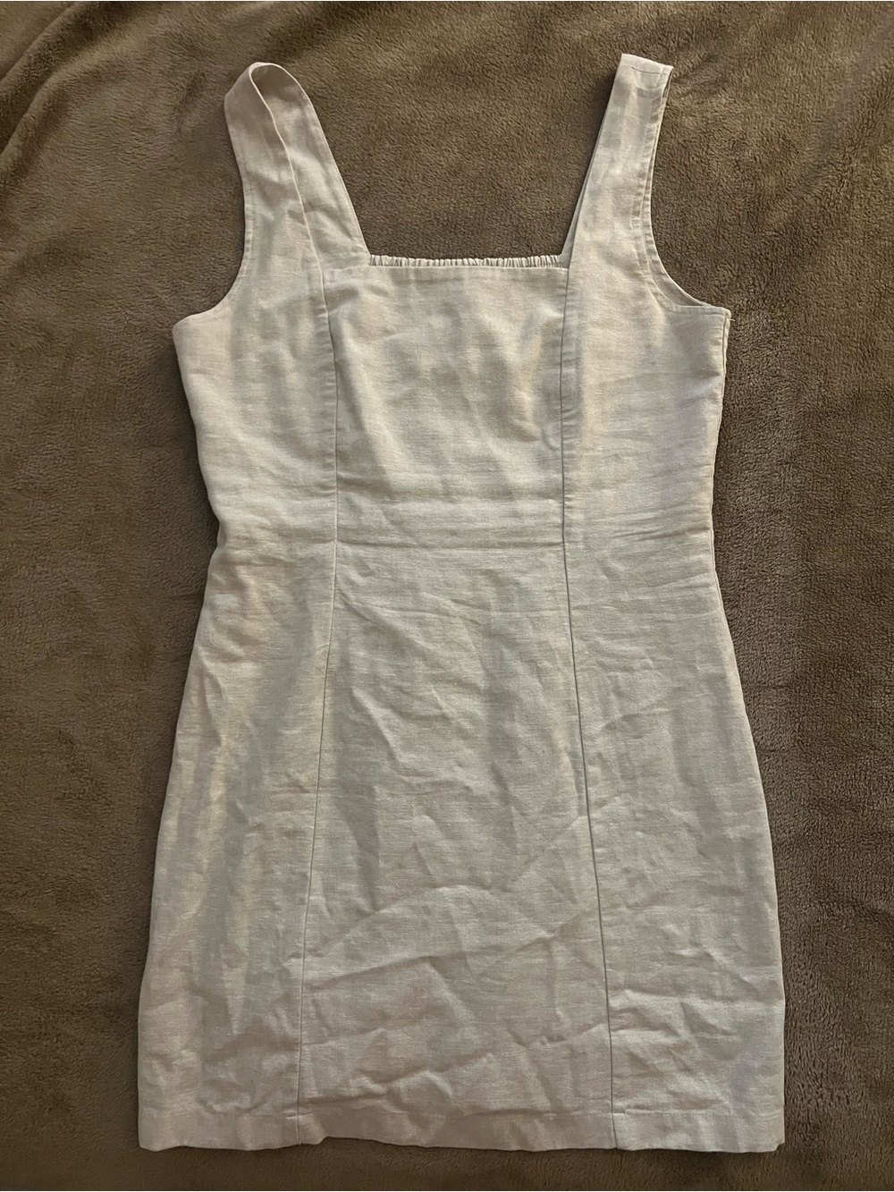 Old Navy Cream Square-Neck Mini Dress